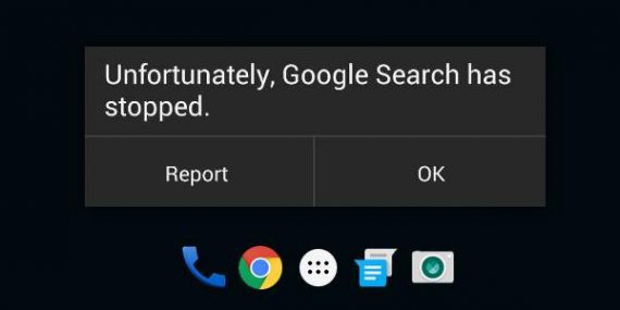 How to fix Unfortunately, Google Search has stopped Working Error