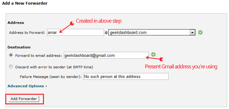 create email addresses with godaddy domain