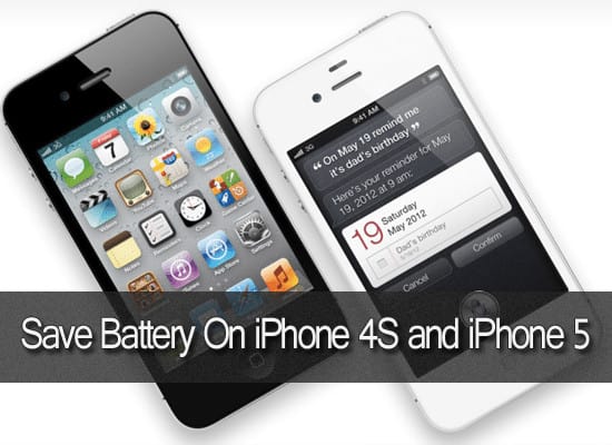 iPhone4SおよびiPhoneの電池を救って下さい5