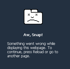 Google chrome has stopped working