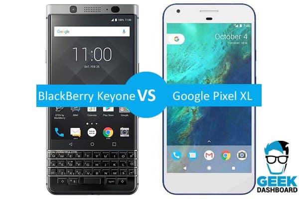 Blackberry keyone vs google pixel 2