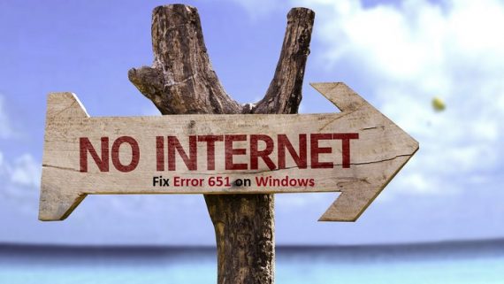 Fix Error 651 on Windows