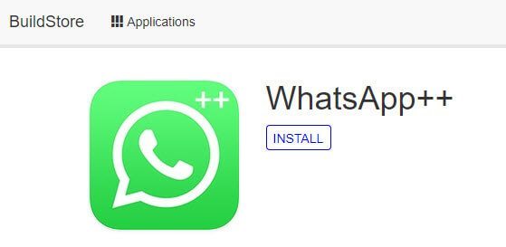 whatsapp++ build store app