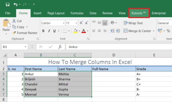 How To Merge Columns in Microsoft Excel Without Data Loss