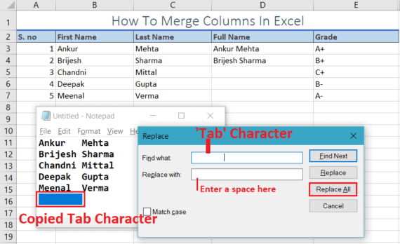 How To Merge Columns in Microsoft Excel Without Data Loss