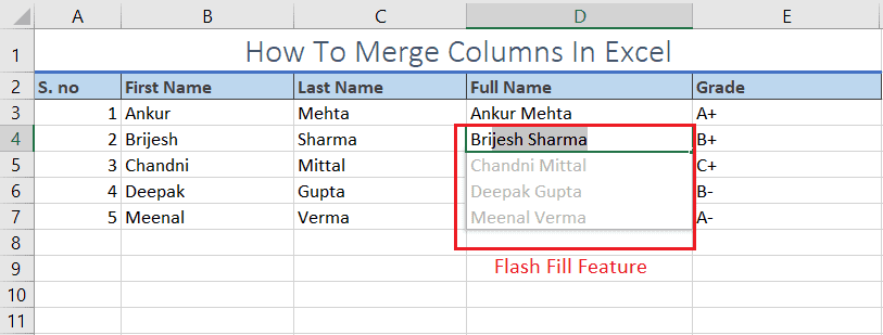 How To Merge Columns in Microsoft Excel Without Data Loss