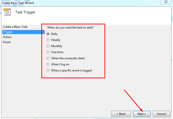 Using Task Scheduler3