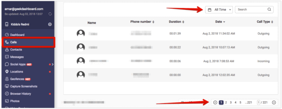 FoneMonitor - Calls