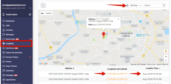 FoneMonitor - Locations