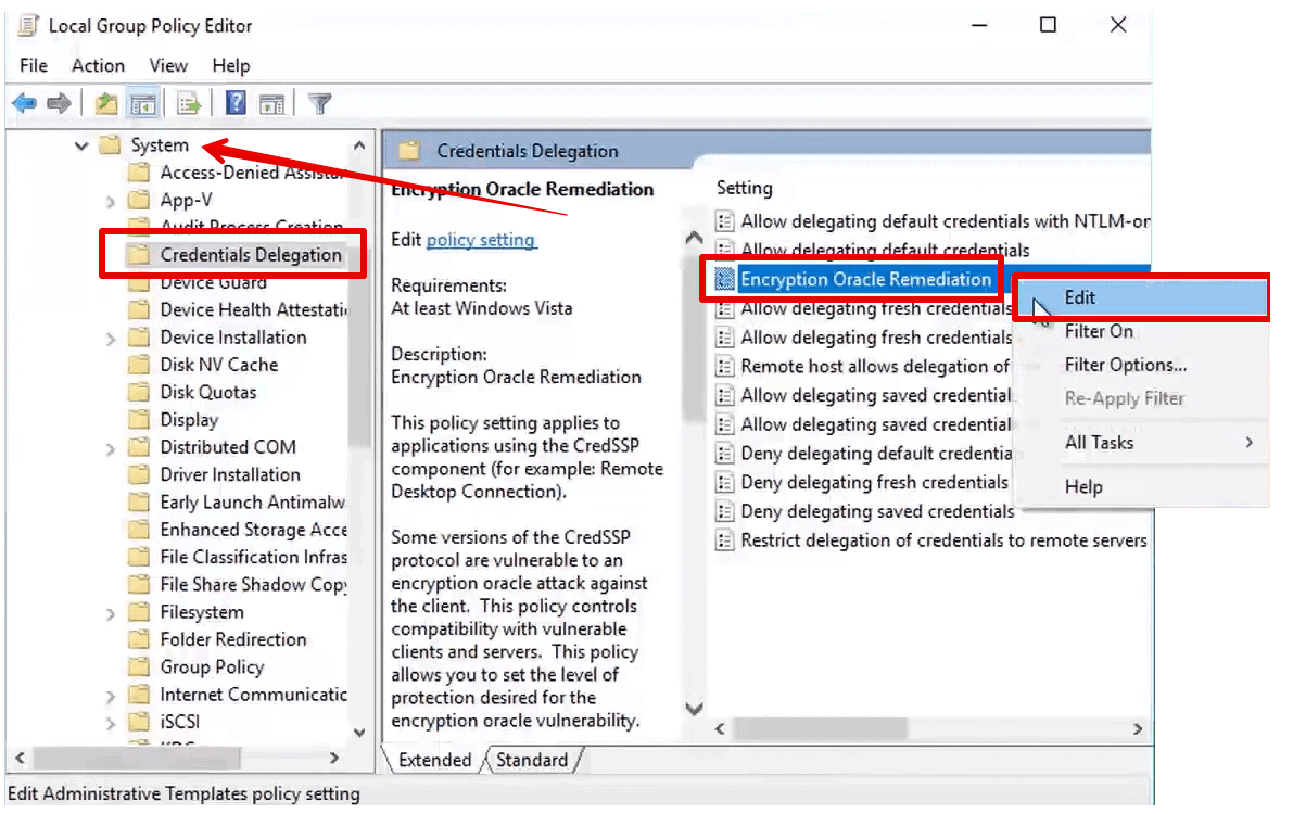 credssp registry fix credssp registry fix