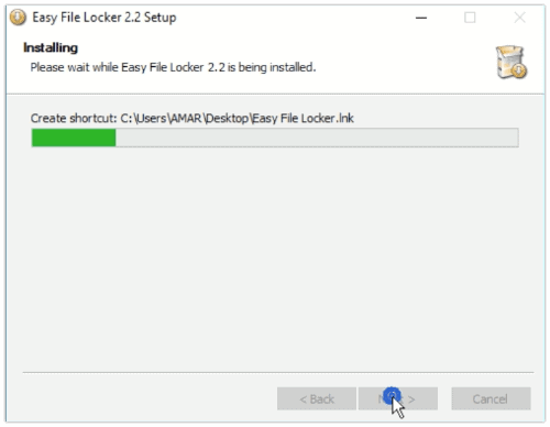 Installeer Easy File Locker Software Opnieuw