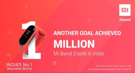 Mi Band 3 sales