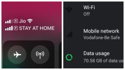 Vodafone and BSNL chaged carrier names