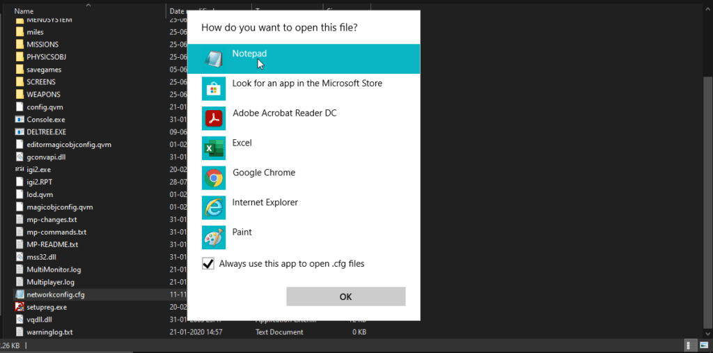 How to Open, Edit and Save .CFG Files in Windows Computer