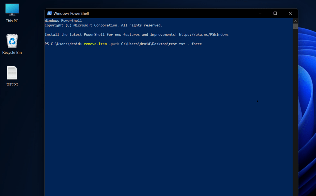 Força Excluir Arquivos em Uso usando o Windows Powershell