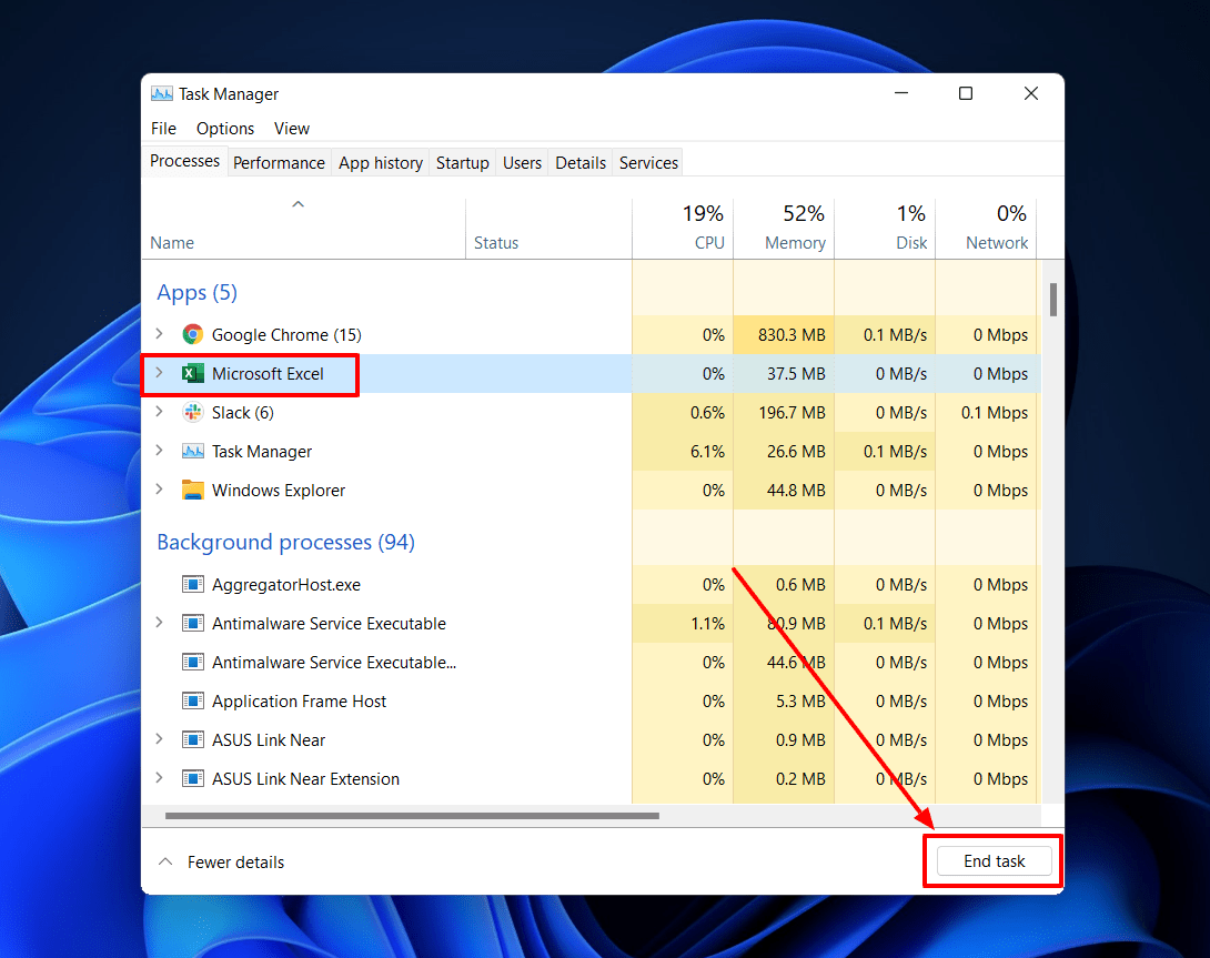 Forza l'eliminazione di un file in uso utilizzando Task Manager - 02