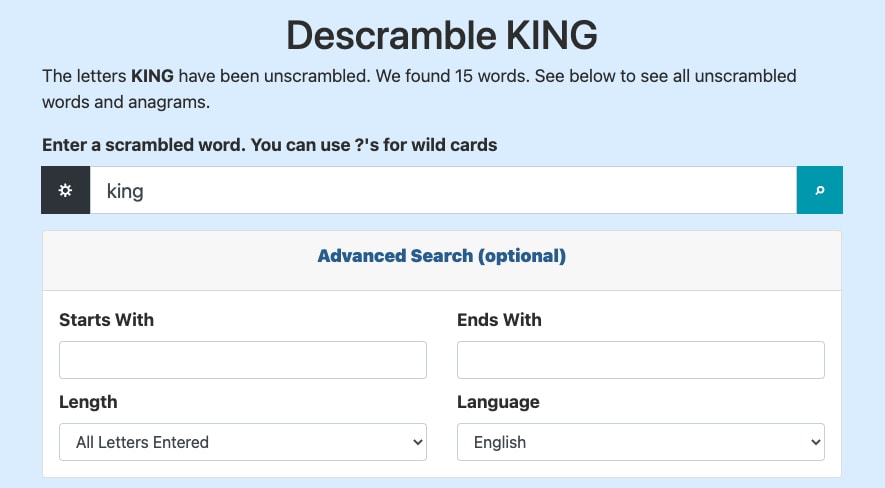 Word Descrambler