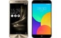 Asus Zenfone 3 Deluxe 5.5 vs meizu mx4