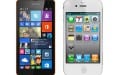 Microsoft Lumia 1330 vs iPhone 4S