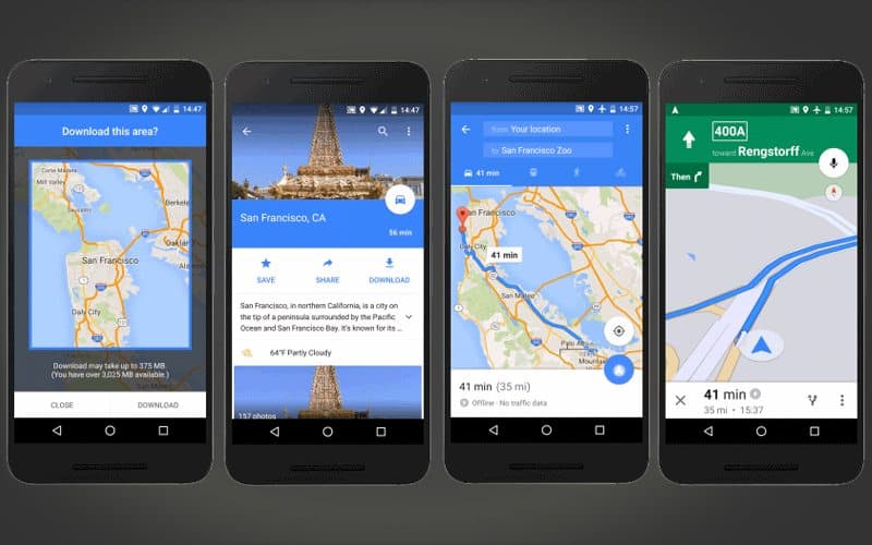 Google Maps for Android brings Offline Navigation and Search