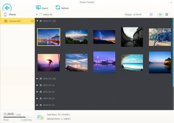 File transferring tool for iPhone